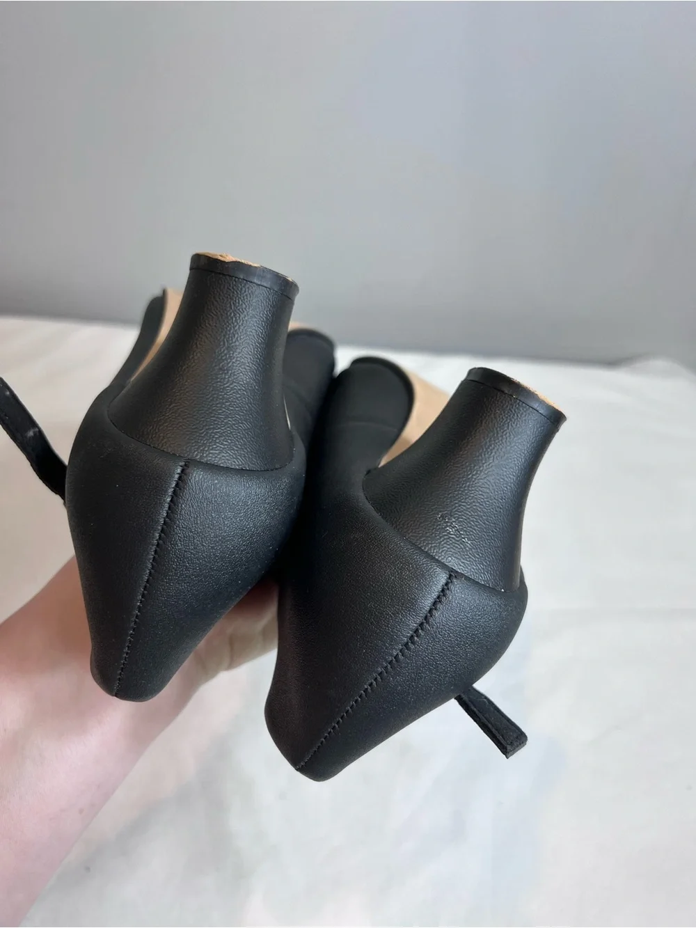 New black leather dance character shoes size 10.5